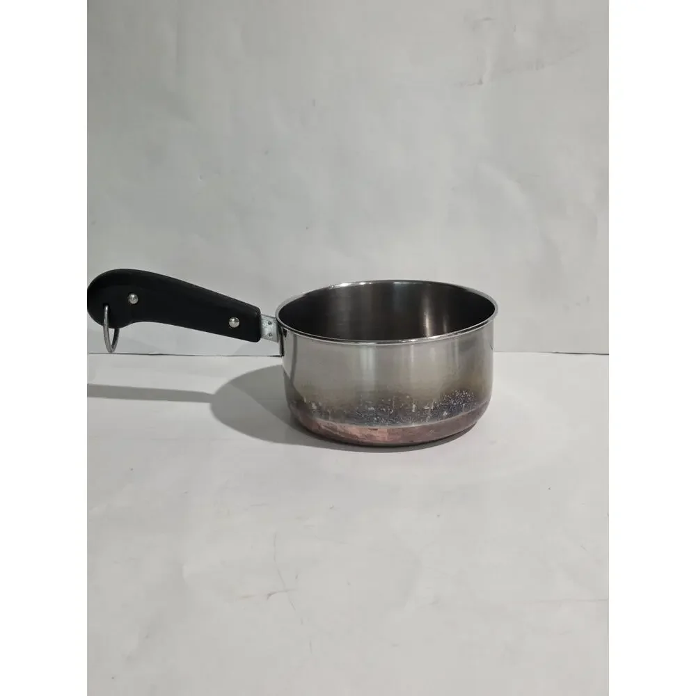 Vintage Revere Ware 1 Qt Pan Copper Clad Clinton IL USA Patent 2363973 No Lid